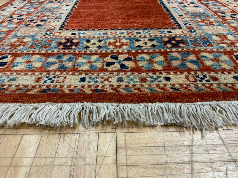 HANDKNOTTED 3ft. x 13ft. TRANSITIONAL GABBEH - David Tiftickjian & Sons