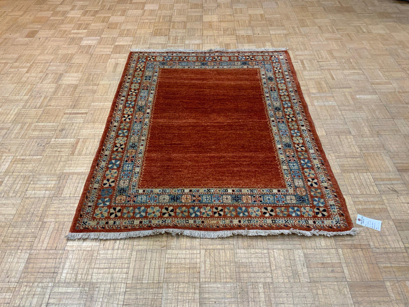 HANDKNOTTED 4ft. x 6ft. TRANSITIONAL GABBEH - David Tiftickjian & Sons