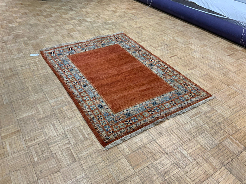 HANDKNOTTED 4ft. x 6ft. TRANSITIONAL GABBEH - David Tiftickjian & Sons