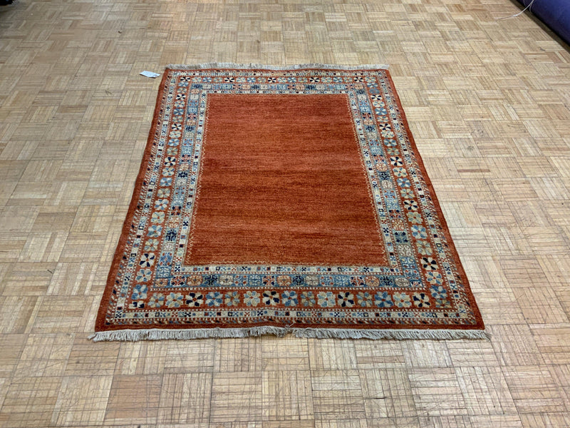 HANDKNOTTED 4ft. x 6ft. TRANSITIONAL GABBEH - David Tiftickjian & Sons