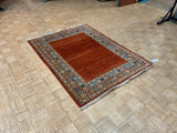 HANDKNOTTED 4ft. x 6ft. TRANSITIONAL GABBEH - David Tiftickjian & Sons
