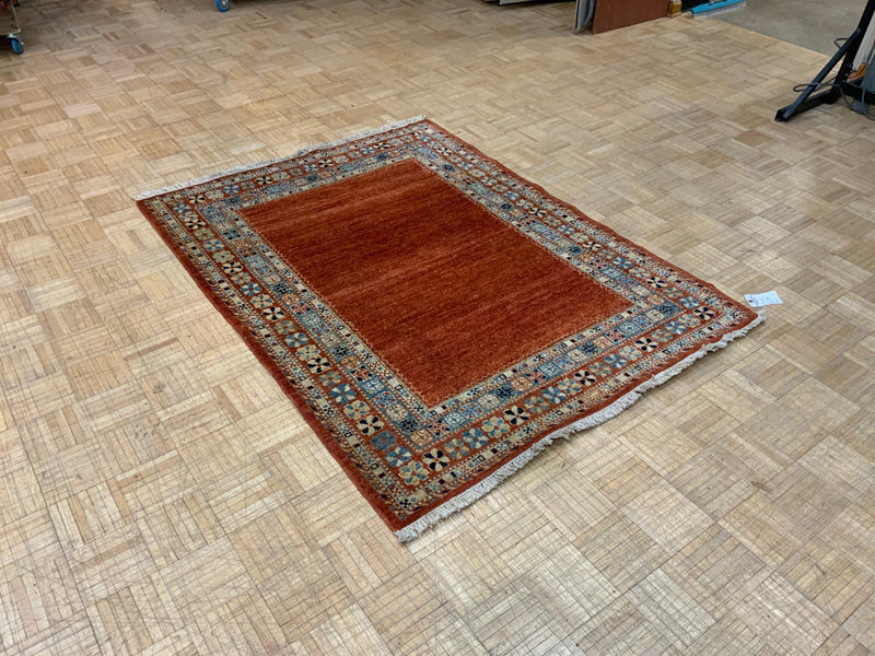 HANDKNOTTED 4ft. x 6ft. TRANSITIONAL GABBEH - David Tiftickjian & Sons