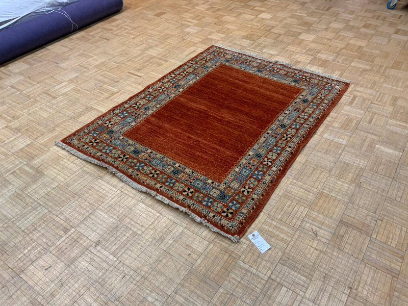 HANDKNOTTED 4ft. x 6ft. TRANSITIONAL GABBEH - David Tiftickjian & Sons
