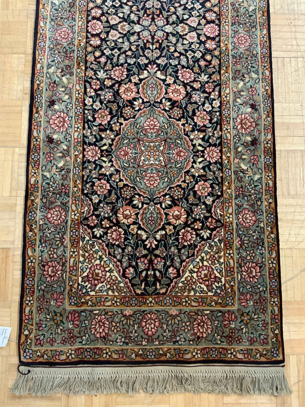 HIGH-END 2ft. x 12ft. FLORAL KERMAN - David Tiftickjian & Sons