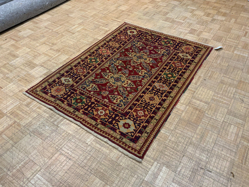 HIGH-END 4ft. x 6ft. TRANSITIONAL KAZAK - David Tiftickjian & Sons