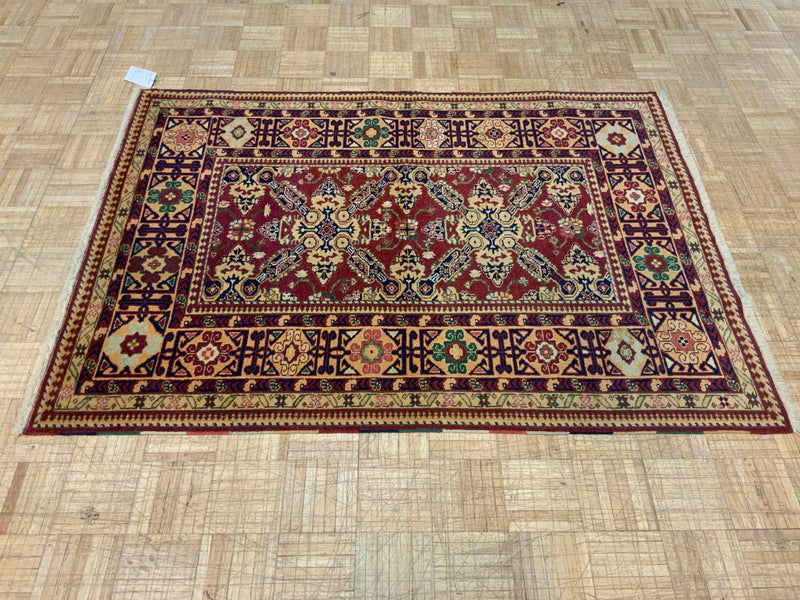 HIGH-END 4ft. x 6ft. TRANSITIONAL KAZAK - David Tiftickjian & Sons