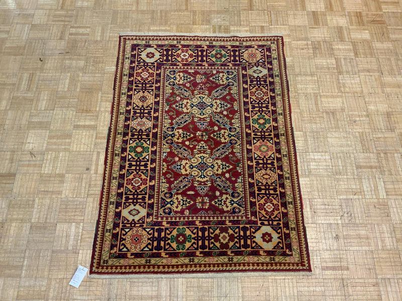 HIGH-END 4ft. x 6ft. TRANSITIONAL KAZAK - David Tiftickjian & Sons