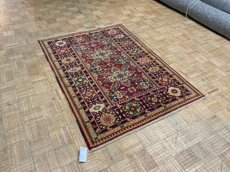 HIGH-END 4ft. x 6ft. TRANSITIONAL KAZAK - David Tiftickjian & Sons
