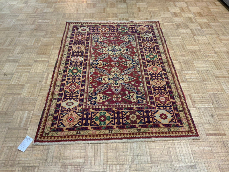 HIGH-END 4ft. x 6ft. TRANSITIONAL KAZAK - David Tiftickjian & Sons