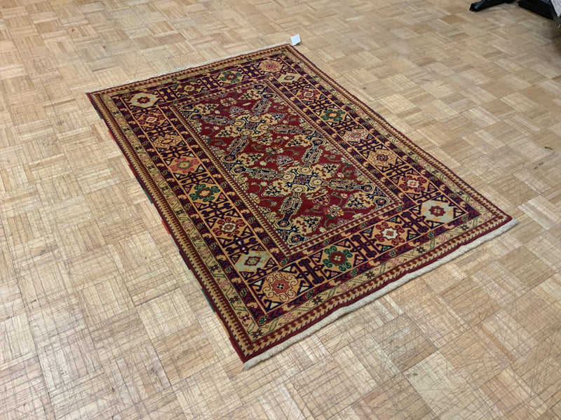 HIGH-END 4ft. x 6ft. TRANSITIONAL KAZAK - David Tiftickjian & Sons