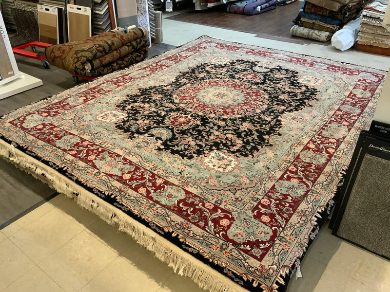 HIGH-END 8ft. x 10ft. FLORAL KASHAN - David Tiftickjian & Sons