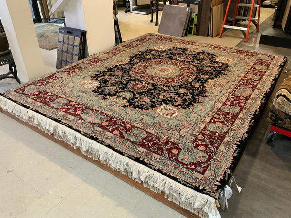 HIGH-END 8ft. x 10ft. FLORAL KASHAN - David Tiftickjian & Sons