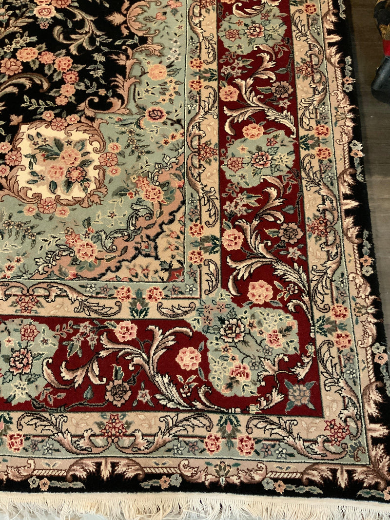 HIGH-END 8ft. x 10ft. FLORAL KASHAN - David Tiftickjian & Sons