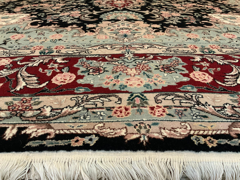 HIGH-END 8ft. x 10ft. FLORAL KASHAN - David Tiftickjian & Sons