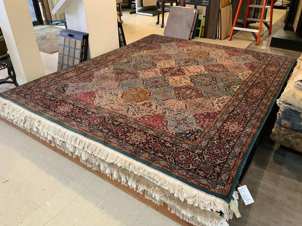 HIGH-END 8ft. x 10ft. FLORAL KERMAN - David Tiftickjian & Sons