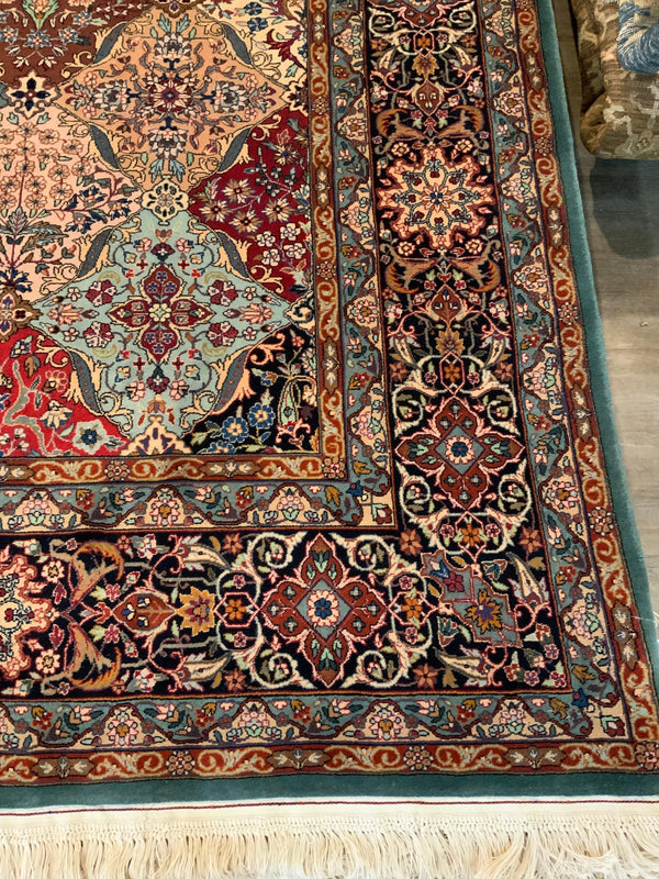 HIGH-END 8ft. x 10ft. FLORAL KERMAN - David Tiftickjian & Sons