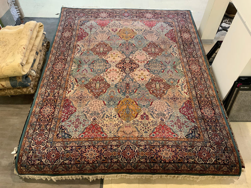 HIGH-END 8ft. x 10ft. FLORAL KERMAN - David Tiftickjian & Sons
