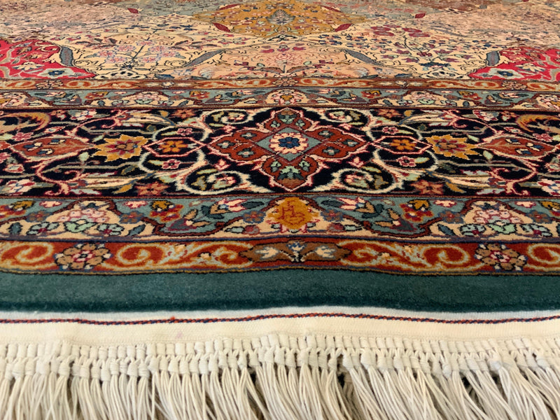 HIGH-END 8ft. x 10ft. FLORAL KERMAN - David Tiftickjian & Sons