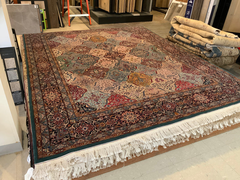 HIGH-END 8ft. x 10ft. FLORAL KERMAN - David Tiftickjian & Sons