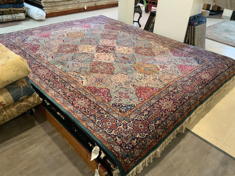 HIGH-END 8ft. x 10ft. FLORAL KERMAN - David Tiftickjian & Sons