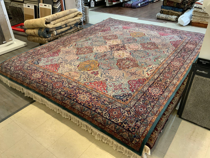 HIGH-END 8ft. x 10ft. FLORAL KERMAN - David Tiftickjian & Sons