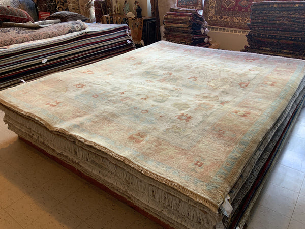 HIGH-END 8ft. x 10ft. TRANSITIONAL OUSHAK - David Tiftickjian & Sons