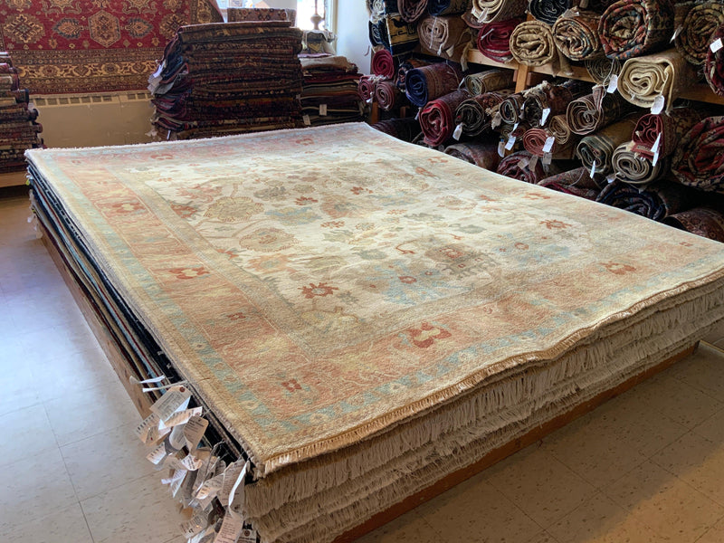 HIGH-END 8ft. x 10ft. TRANSITIONAL OUSHAK - David Tiftickjian & Sons