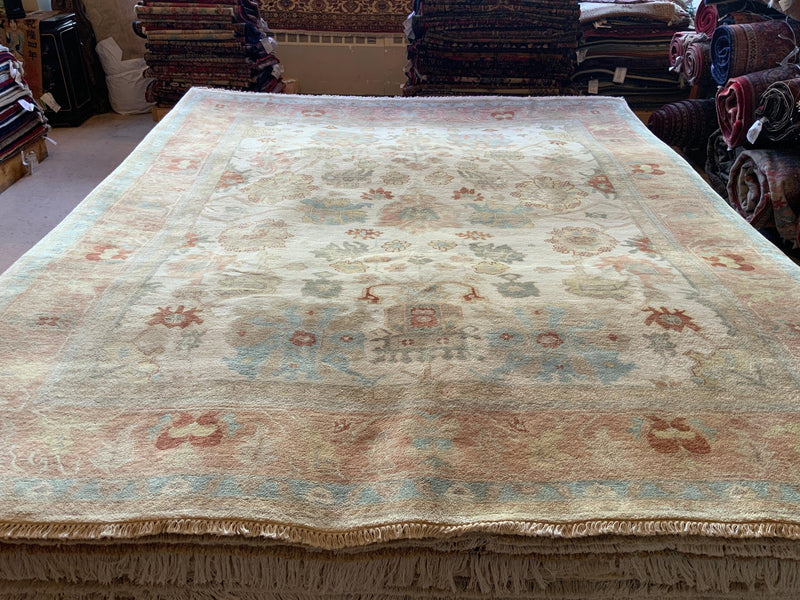 HIGH-END 8ft. x 10ft. TRANSITIONAL OUSHAK - David Tiftickjian & Sons