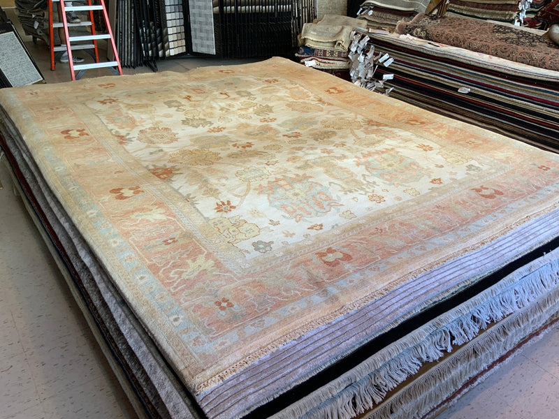 HIGH-END 8ft. x 10ft. TRANSITIONAL OUSHAK - David Tiftickjian & Sons