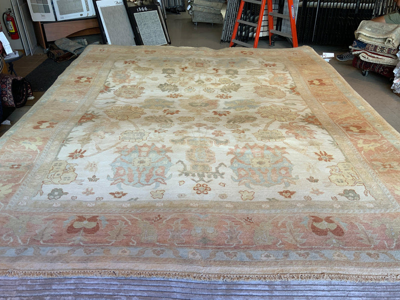 HIGH-END 8ft. x 10ft. TRANSITIONAL OUSHAK - David Tiftickjian & Sons