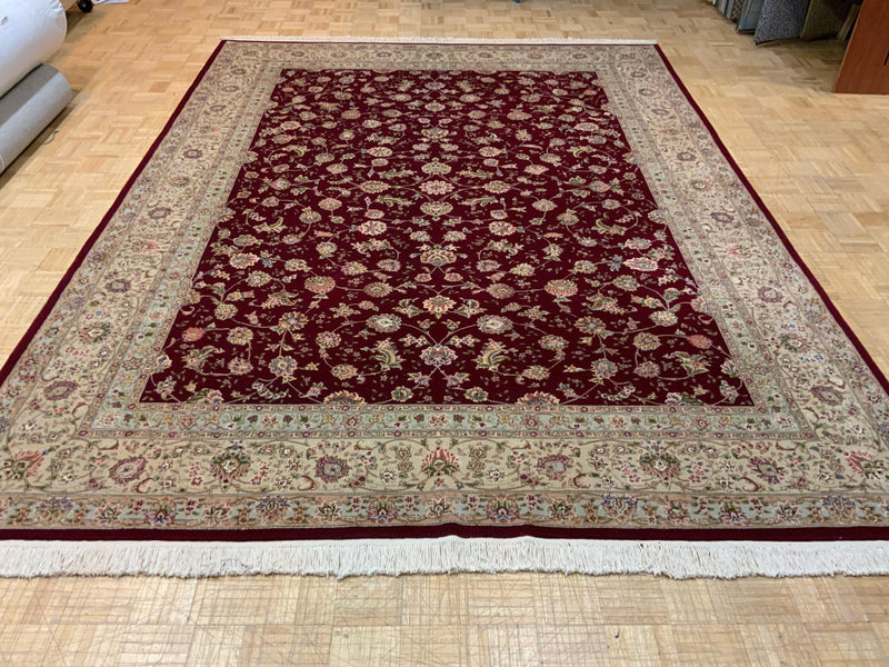 HIGH-END 9ft. x 12ft. TRADITIONAL TABRIZ - David Tiftickjian & Sons