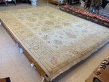 HIGH-END 9ft. x 12ft. TRANSITIONAL OUSHAK - David Tiftickjian & Sons