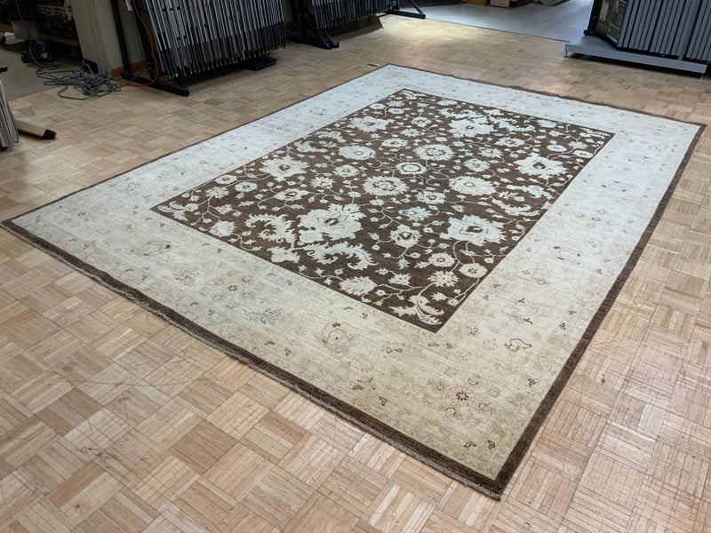 HIGH-END 9ft. x 12ft. TRANSITIONAL PESHAWAR - David Tiftickjian & Sons