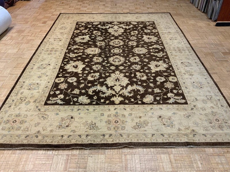 HIGH-END 9ft. x 12ft. TRANSITIONAL PESHAWAR - David Tiftickjian & Sons