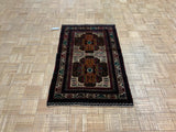 LIKE NEW 3ft. x 4ft. TRANSITIONAL BALOUCH - David Tiftickjian & Sons