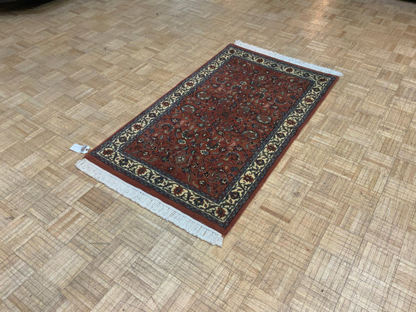 LIKE NEW 3ft. x 5ft. TRANSITIONAL KASHAN - David Tiftickjian & Sons