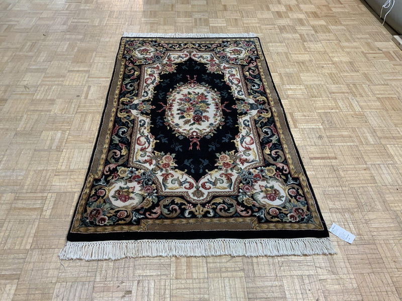 LIKE NEW 4ft. x 6ft. TRADITIONAL AUBUSSON - David Tiftickjian & Sons