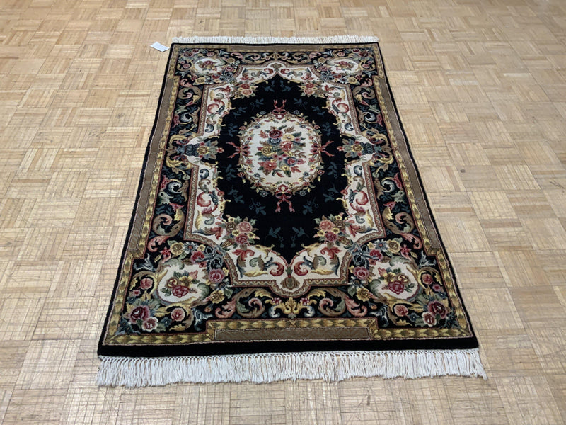 LIKE NEW 4ft. x 6ft. TRADITIONAL AUBUSSON - David Tiftickjian & Sons