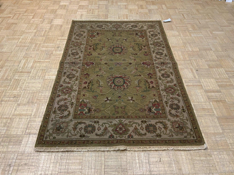 LIKE NEW 4ft. x 6ft. TRANSITIONAL SOUMAK - David Tiftickjian & Sons