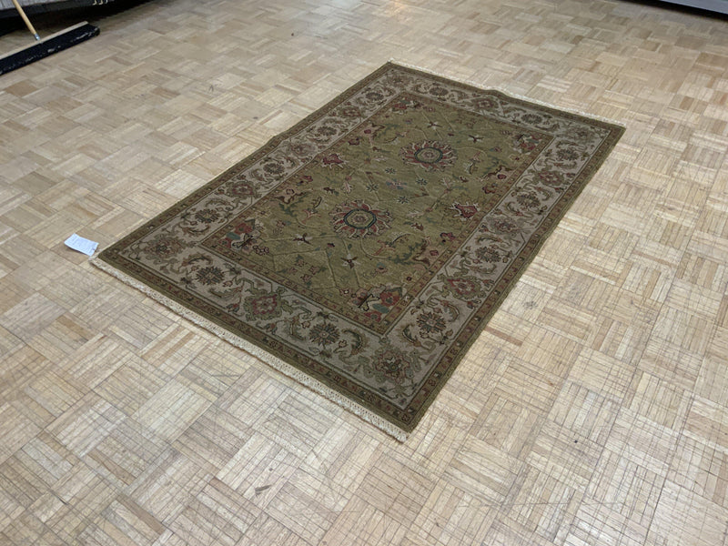 LIKE NEW 4ft. x 6ft. TRANSITIONAL SOUMAK - David Tiftickjian & Sons