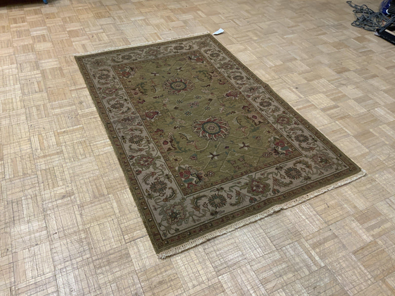 LIKE NEW 4ft. x 6ft. TRANSITIONAL SOUMAK - David Tiftickjian & Sons