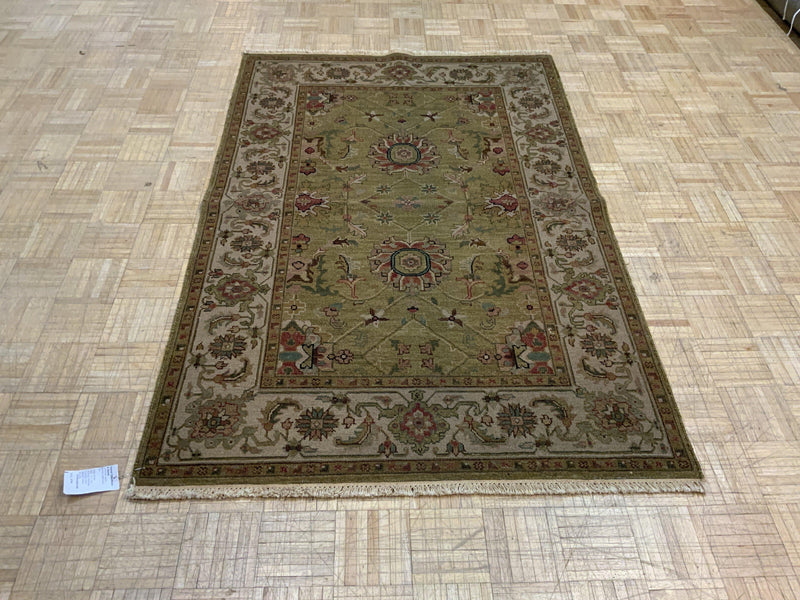 LIKE NEW 4ft. x 6ft. TRANSITIONAL SOUMAK - David Tiftickjian & Sons