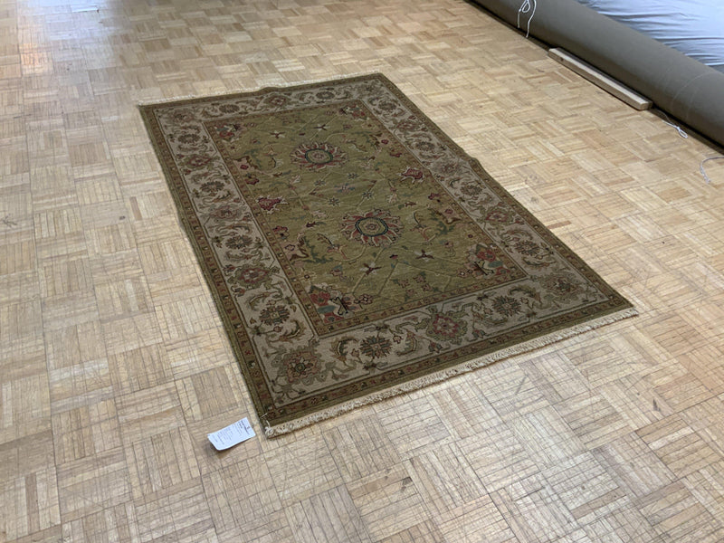 LIKE NEW 4ft. x 6ft. TRANSITIONAL SOUMAK - David Tiftickjian & Sons