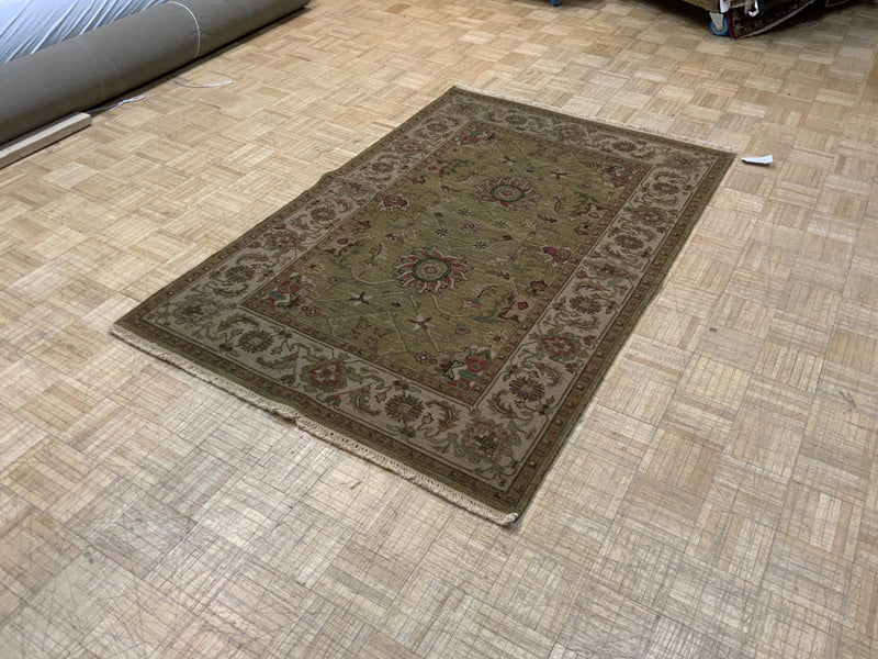 LIKE NEW 4ft. x 6ft. TRANSITIONAL SOUMAK - David Tiftickjian & Sons