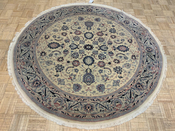 LIKE NEW 6ft. x 6ft. TRADITIONAL KASHAN - David Tiftickjian & Sons