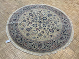 LIKE NEW 6ft. x 6ft. TRADITIONAL KASHAN - David Tiftickjian & Sons