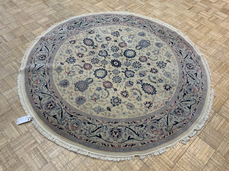 LIKE NEW 6ft. x 6ft. TRADITIONAL KASHAN - David Tiftickjian & Sons