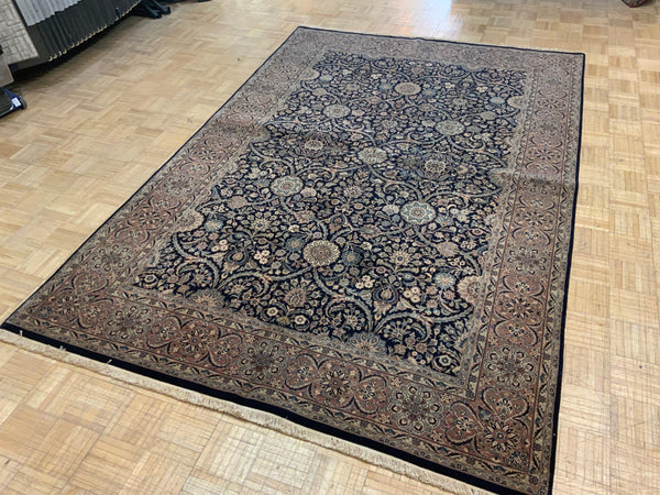 LIKE NEW 6ft. x 9ft. FLORAL KASHAN - David Tiftickjian & Sons