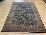 LIKE NEW 6ft. x 9ft. FLORAL KASHAN - David Tiftickjian & Sons