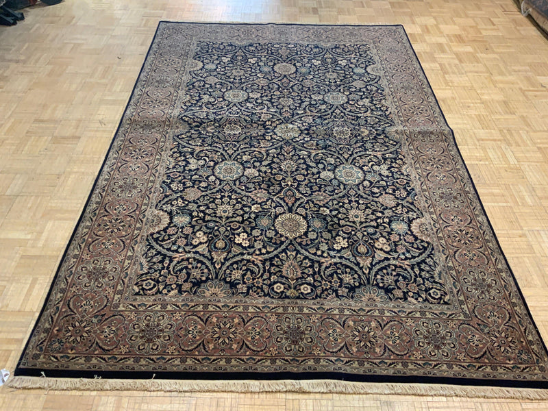LIKE NEW 6ft. x 9ft. FLORAL KASHAN - David Tiftickjian & Sons